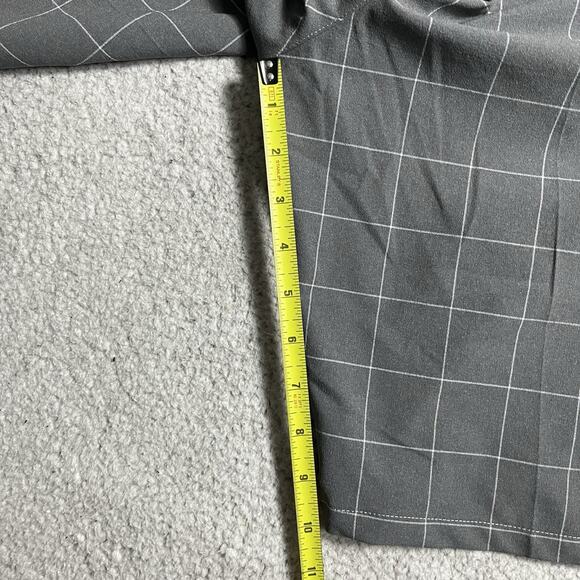 KJUS Shorts Mens 36 Gray Performance Stretch Chino Ike Golf Wicking 10" - Picture 9 of 10